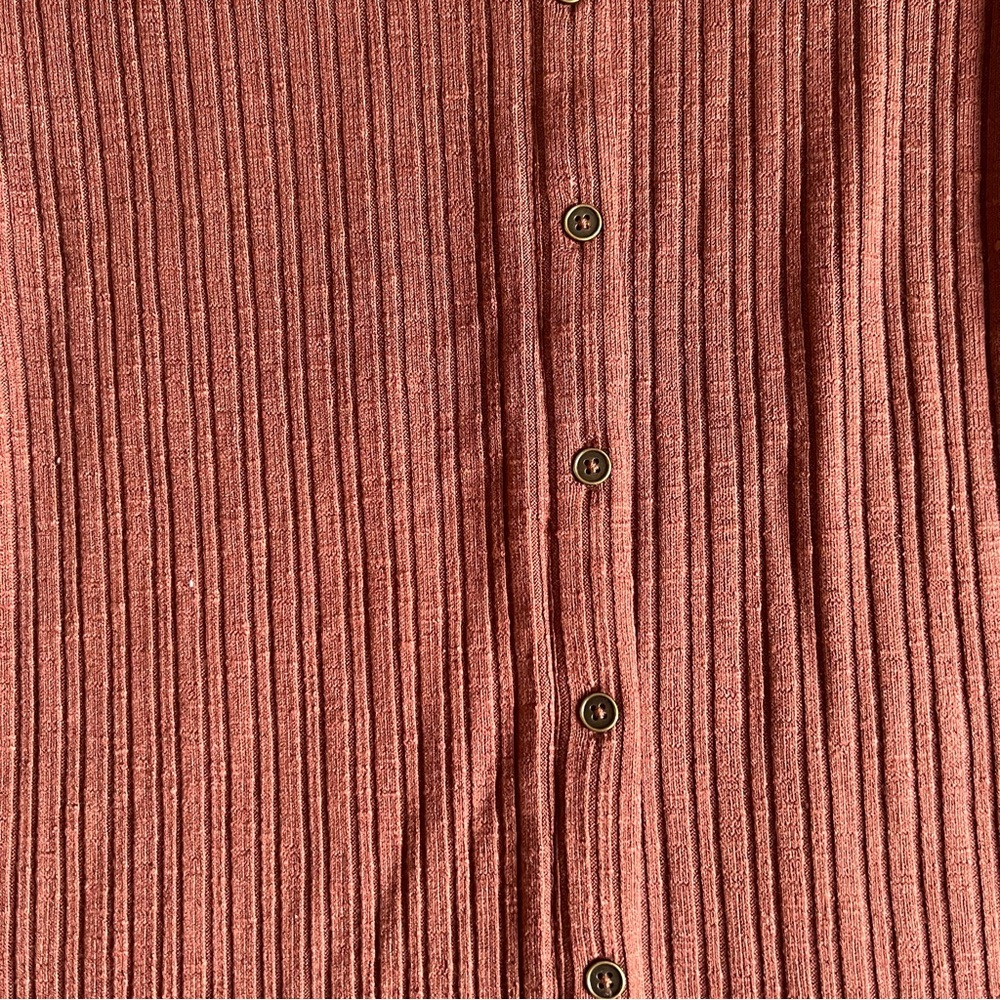 Wild Fable | Ribbed Button-Down Dress - Picture 4 of 5